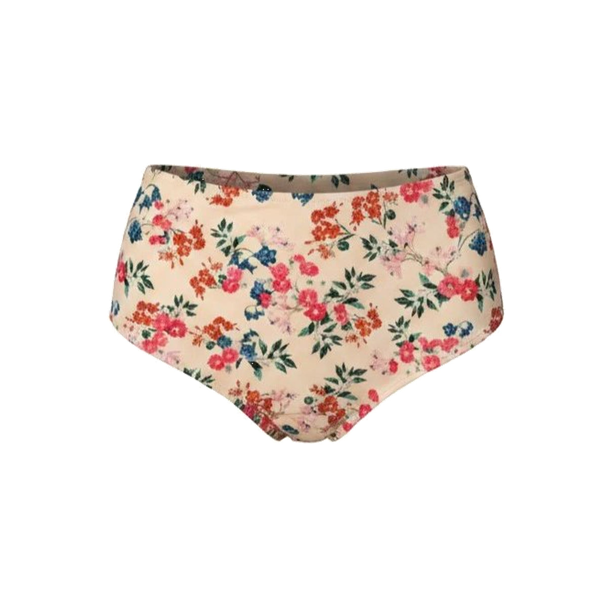 The High Waist Bikini Bottom Eco Nylon in Riviera Floral