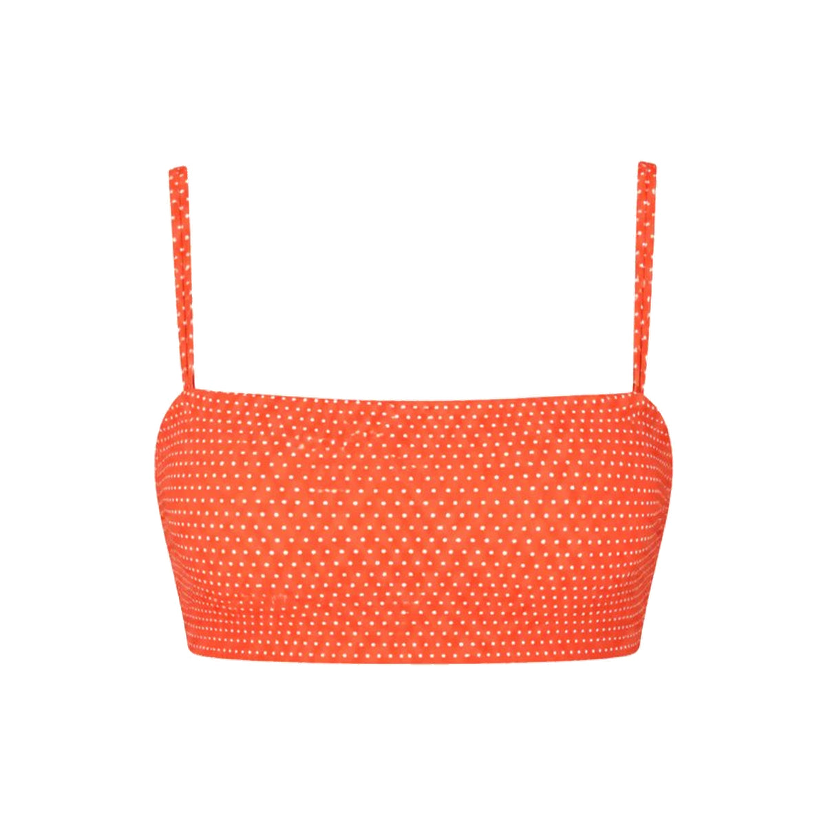 The Cabo Bikini Top in Polka Dot Marmalade