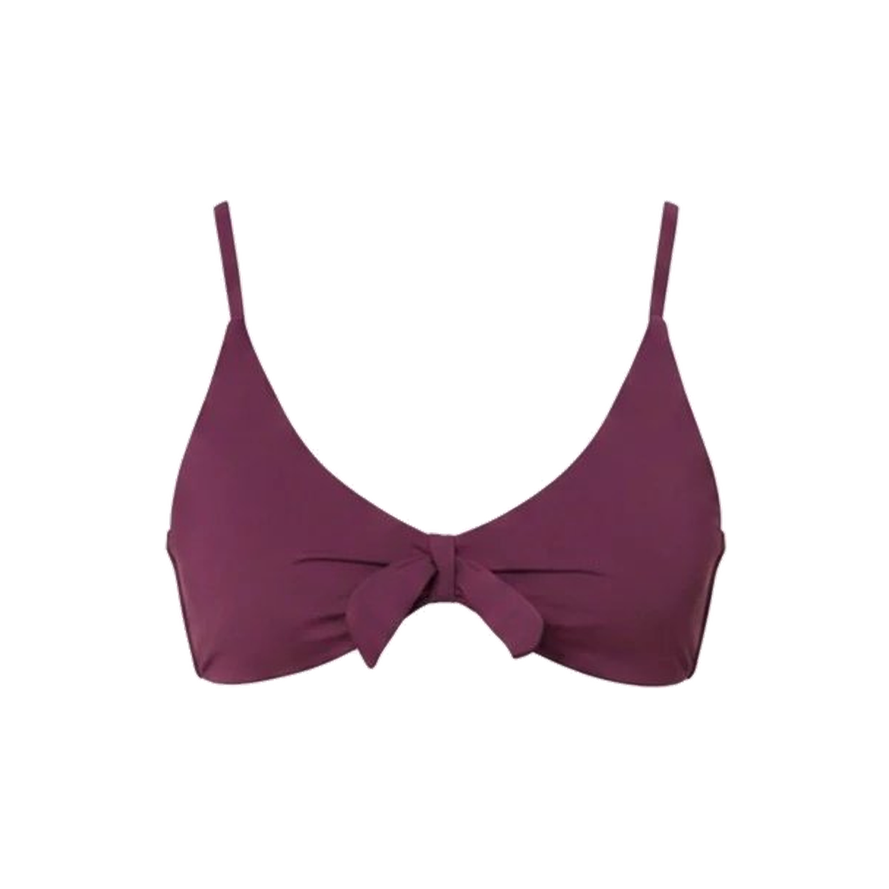 The Tenerife Bikini Top Eco Nylon in Sundried Violet