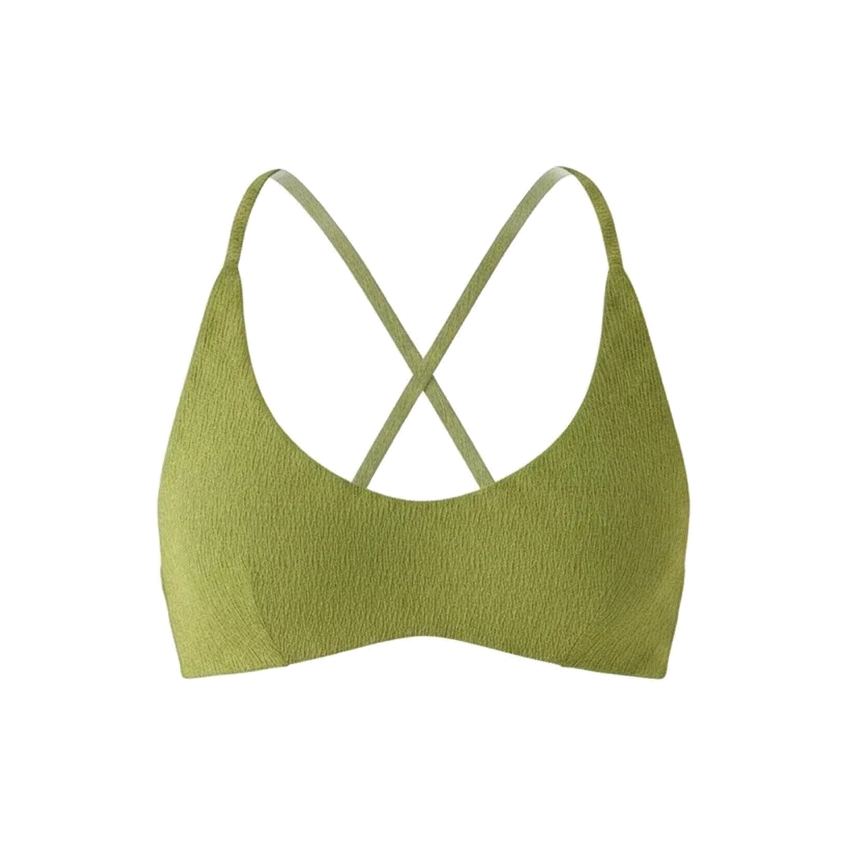 The Essex Bikini Top in Shimmer Cactus