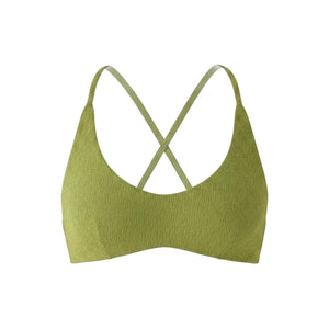 The Essex Bikini Top in Shimmer Cactus
