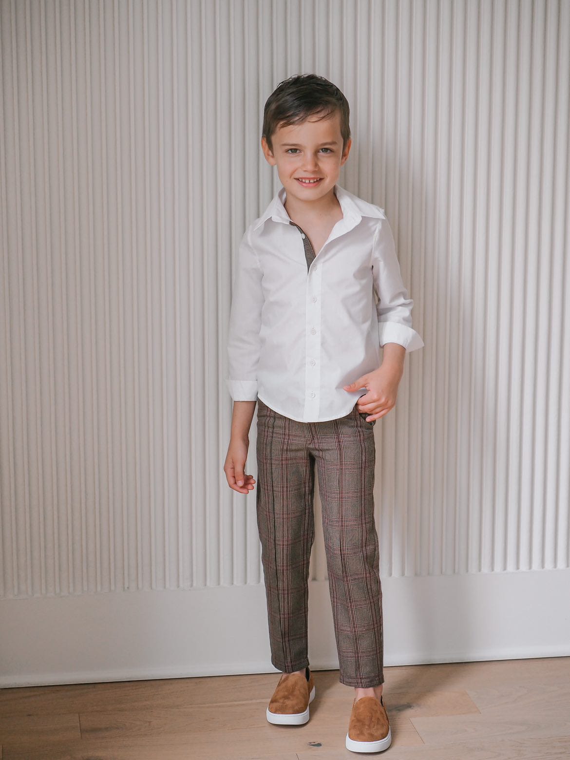 Blair Estate Tweed Shirt and Pants Set - Petite Maison Kids