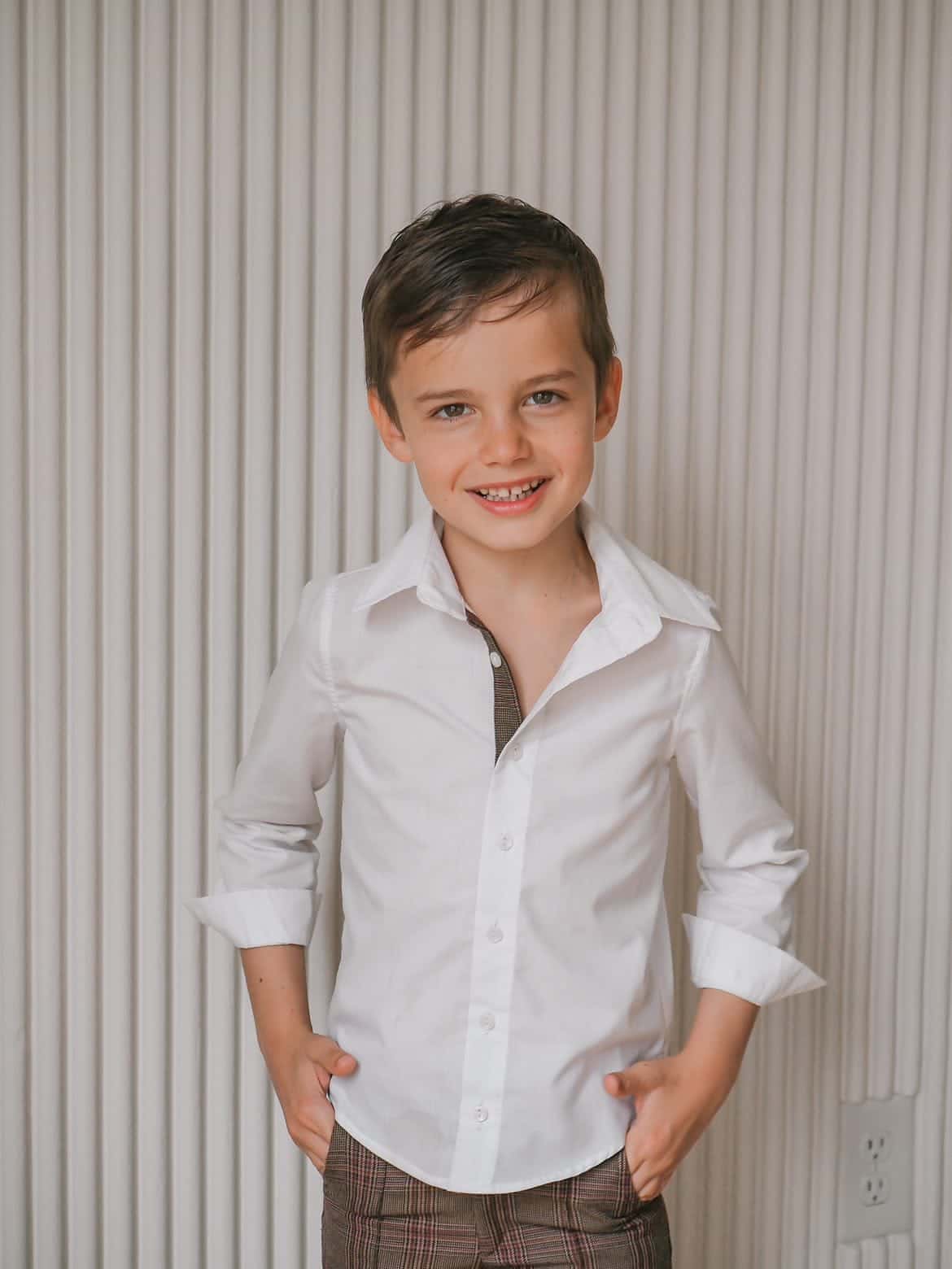 Blair Estate Tweed Shirt and Pants Set - Petite Maison Kids