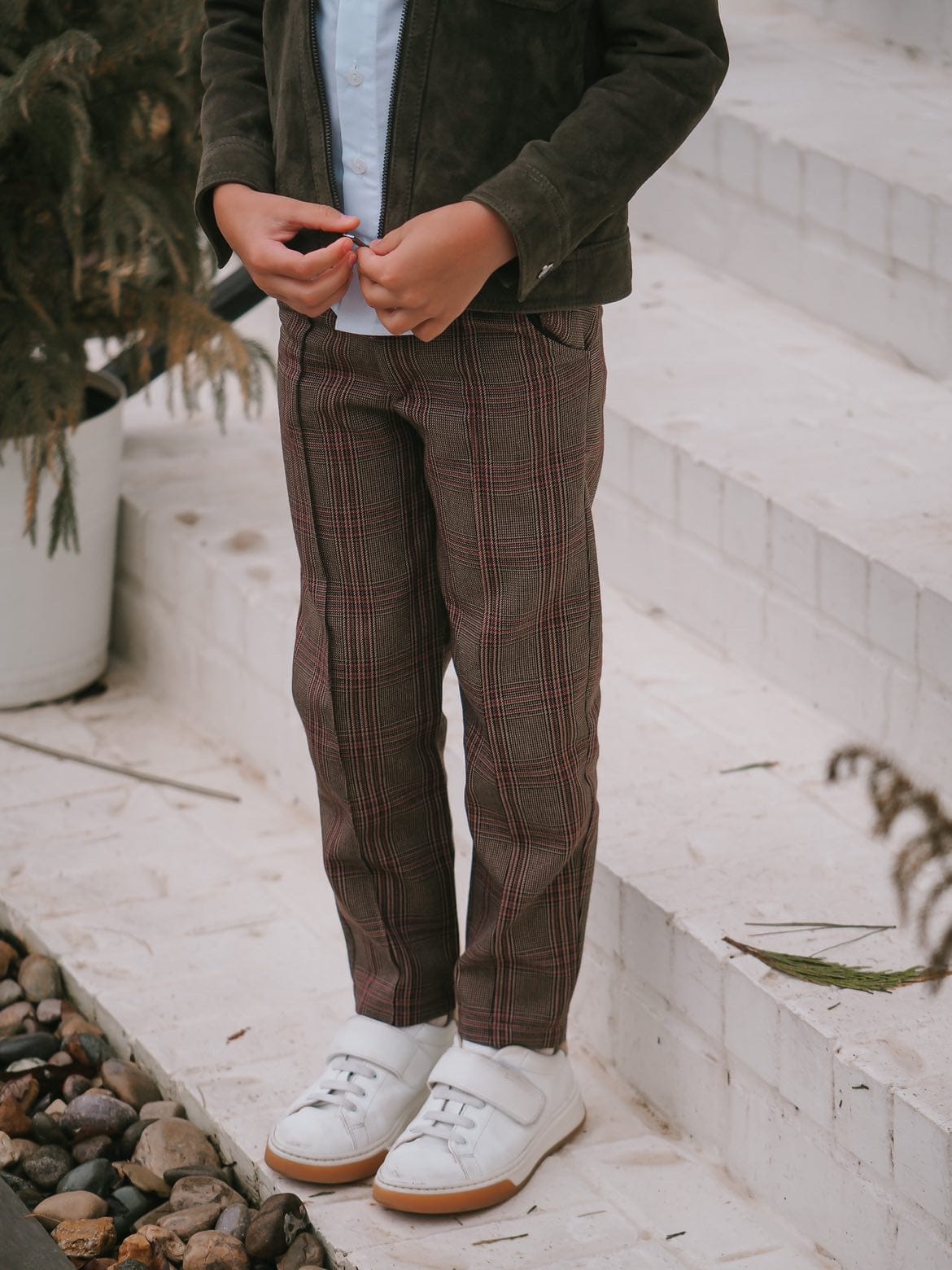 Blair Estate Tweed Shirt and Pants Set - Petite Maison Kids