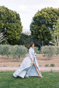 Effortlessly Elegant Gown in Blushed Blue