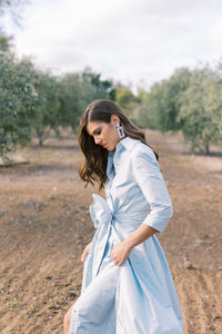 Effortlessly Elegant Gown in Blushed Blue