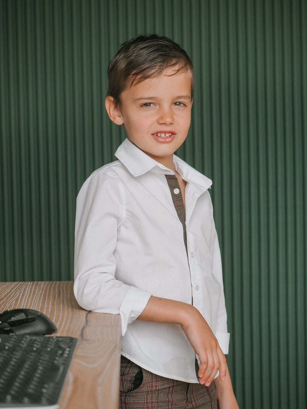 Blair Estate Tweed Shirt and Pants Set - Petite Maison Kids