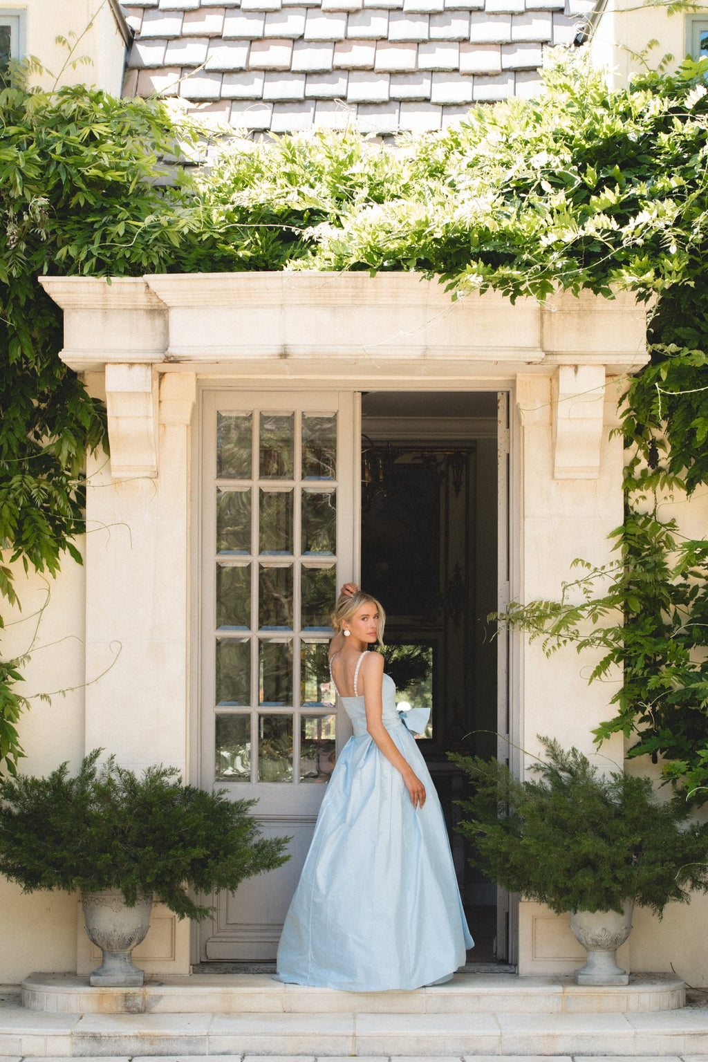 Pop of Pearl Gown in Blushed Blue 10 Pop of Pearl Gown in Blushed Blue 10