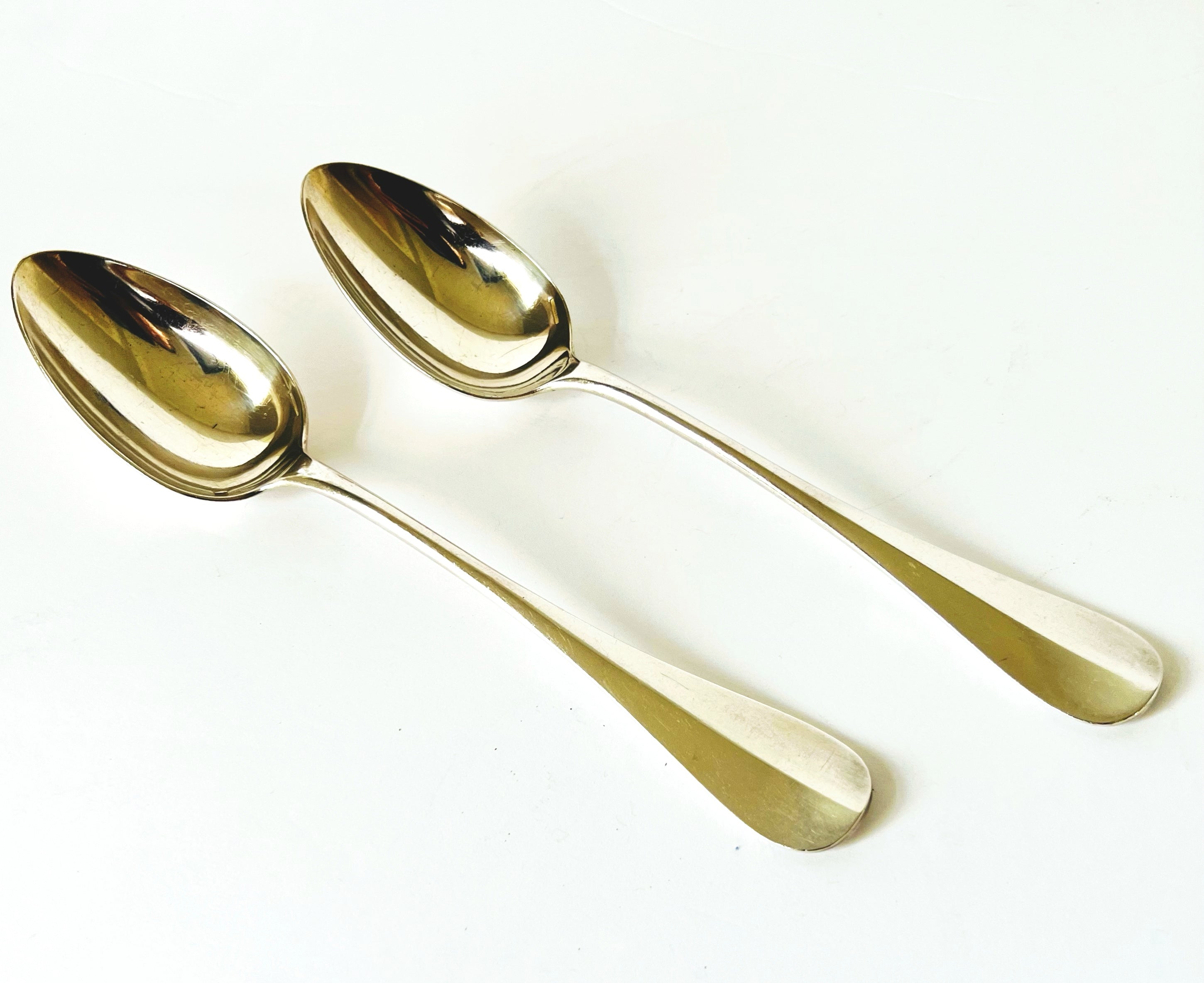 Christofle "Baguette" Soup/Serving Spoon, Set of 2