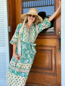 Wildflower Sun Hat in Antique Eyelet Scallop Lace Wide & Short Ribbon