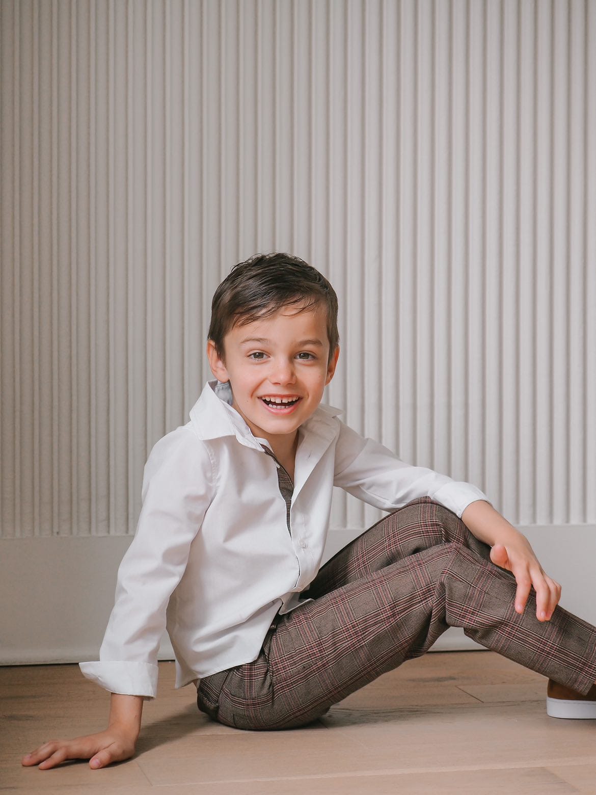 Blair Estate Tweed Shirt and Pants Set - Petite Maison Kids