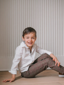 Blair Estate Tweed Shirt and Pants Set - Petite Maison Kids