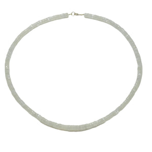 White Moonstone Heishi Necklace