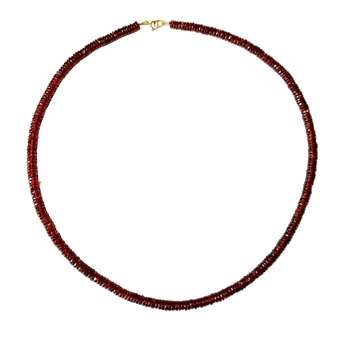 Garnet Heishi Necklace