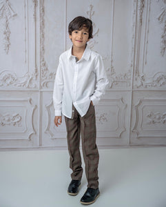 Blair Estate Tweed Shirt and Pants Set - Petite Maison Kids