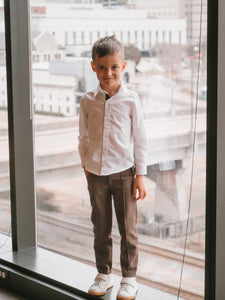 Blair Estate Tweed Shirt and Pants Set - Petite Maison Kids