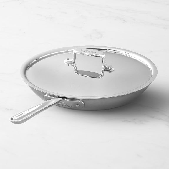 All-Clad D5® Stainless-Steel Nonstick Covered Fry Pan - 12 inch