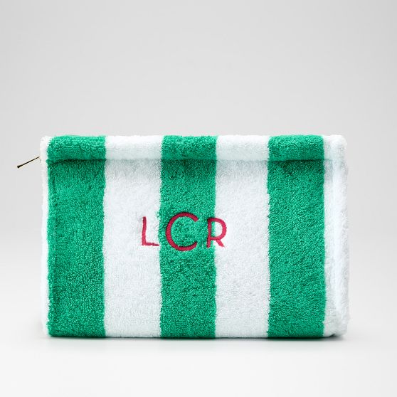 Cabana Striped Terry Pouch