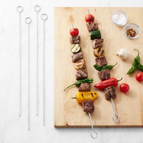 Basic Stainless-Steel Skewers, Set of 6