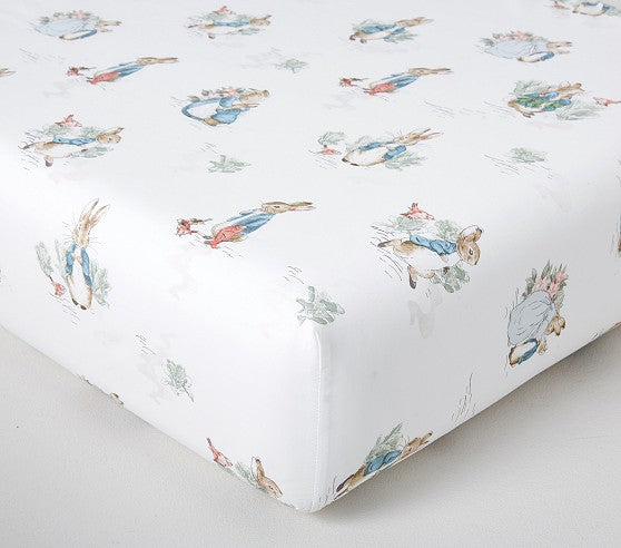 Beatrix Potter Peter Rabbit Organic Cotton Crib Fitted Sheet