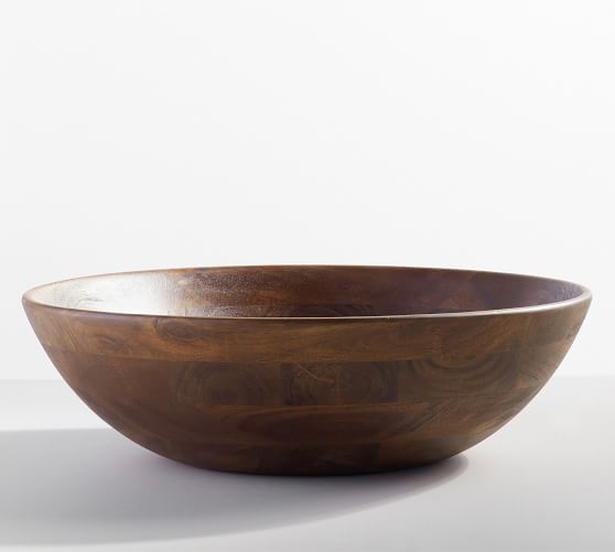 20" Chateau Wood Handcrafted Salad Bowl