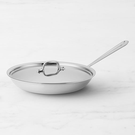 All-Clad D3® Tri-Ply Stainless-Steel Traditional Fry Pan with Lid