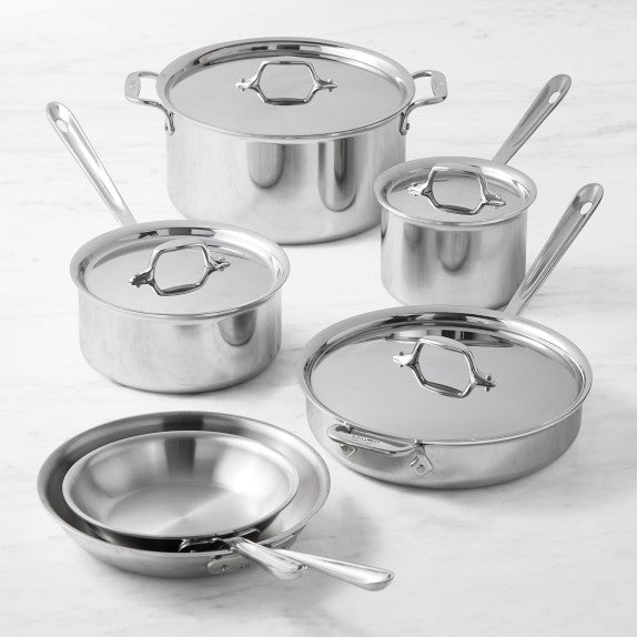 All-Clad D3® Tri-Ply Stainless-Steel 10-Piece Cookware Set