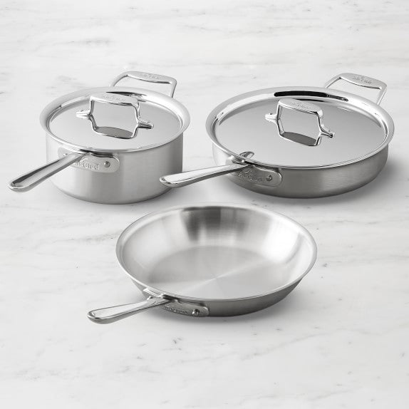 All-Clad D5® Brushed Stainless-Steel 5-Piece Cookware Set