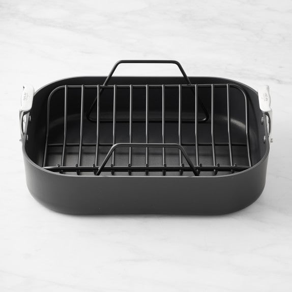 All-Clad HA1 Expert Hard Anodized Nonstick Roaster with Rack, 13" x 16"