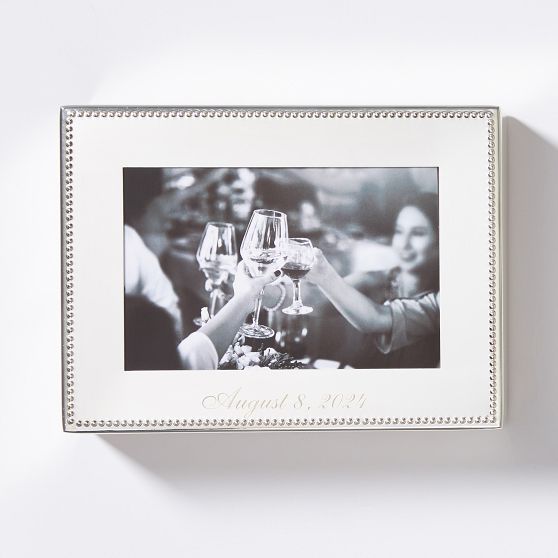 Celebration Beaded Photo Keepsake Box