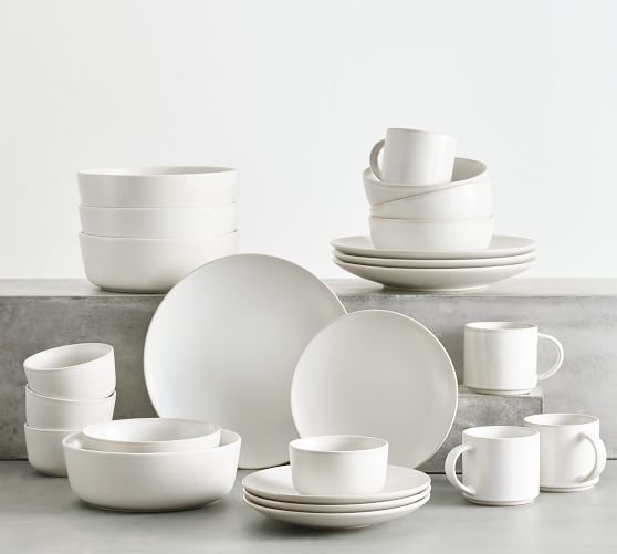 24-Piece Ivory Mason Stoneware Dinnerware Sets