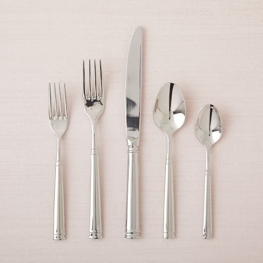 Bistro Mirrored Stainless Steel Flatware Set of 20