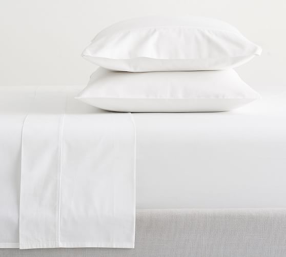 400-Thread-Count Organic Percale King Sheet Set
