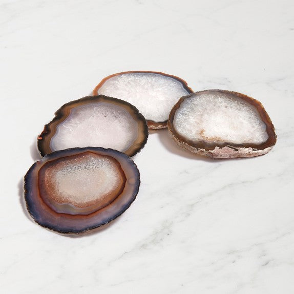 ANNA New York Pedra Coasters, Set of 4 Sand Agate