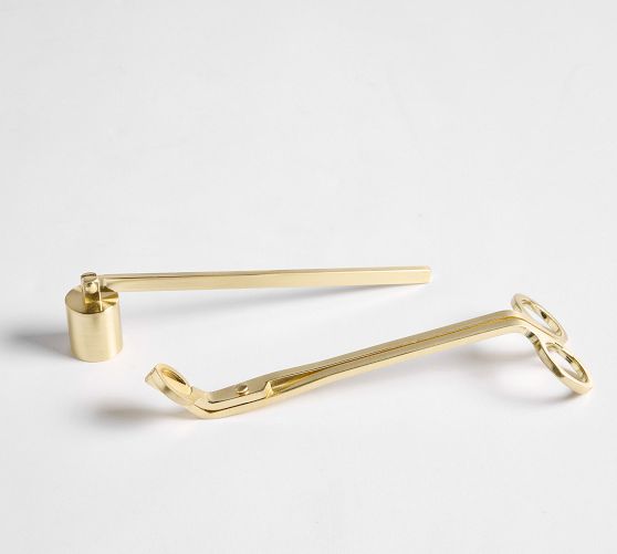 Brass Candle Accessories - Set Of 2