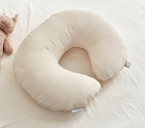 Boppy Cuddle Me Muslin Nursing Pillow Cover in NATURAL