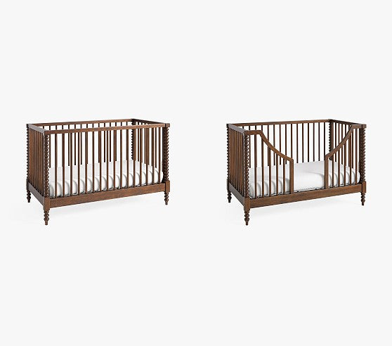 Chris Loves Julia Turned Wood Convertible Crib