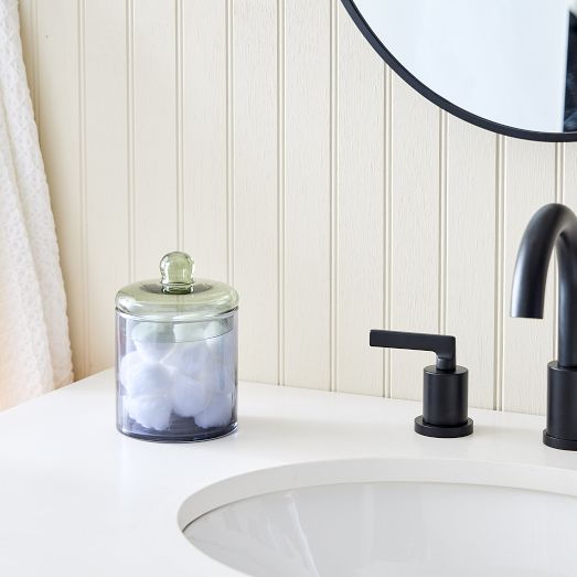 Color Blocked Glass Canister (Small)