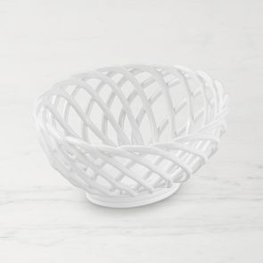 Ceramic Woven Bread Basket