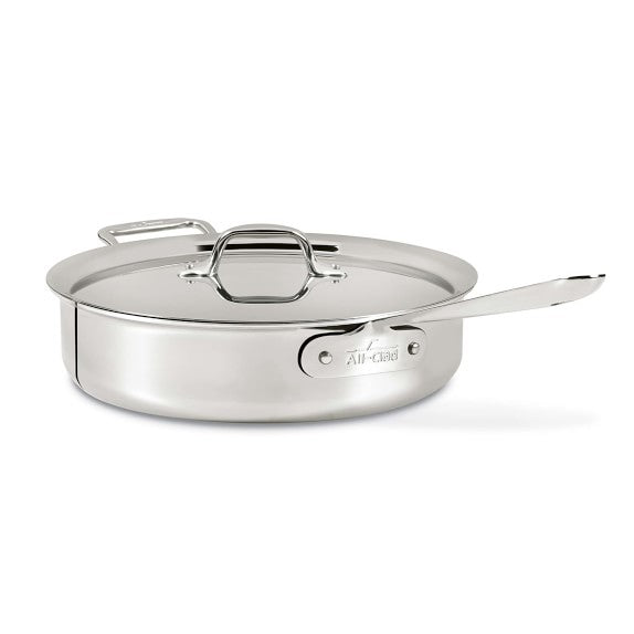All-Clad D3® Tri-Ply Stainless-Steel Sauté Pan, 4 Quart