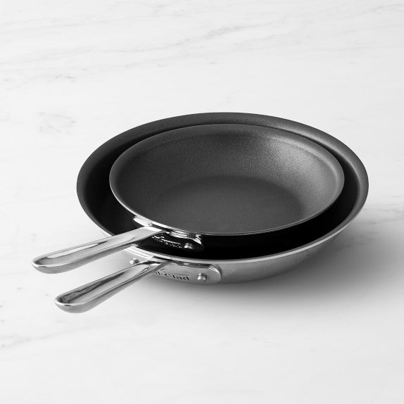 All-Clad D5® Stainless-Steel Pro Nonstick Fry Pan, Set of 2