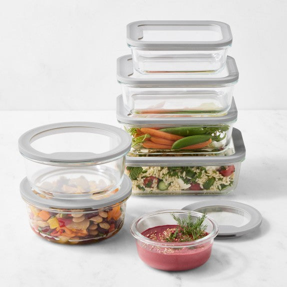 14-Piece Glass Food Storage Container Set