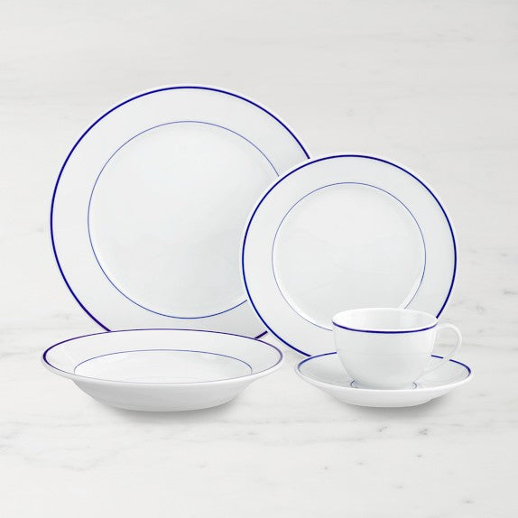 Apilco Tradition Blue-Banded Porcelain Dinnerware Sets