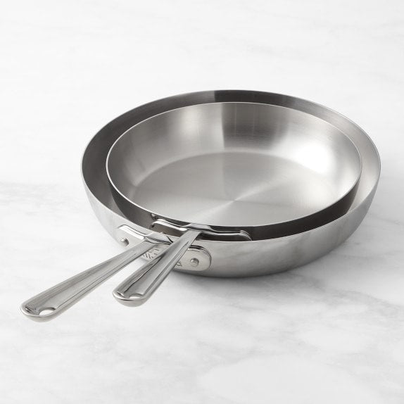 All-Clad D5® Stainless-Steel French Skillets, Set of 2