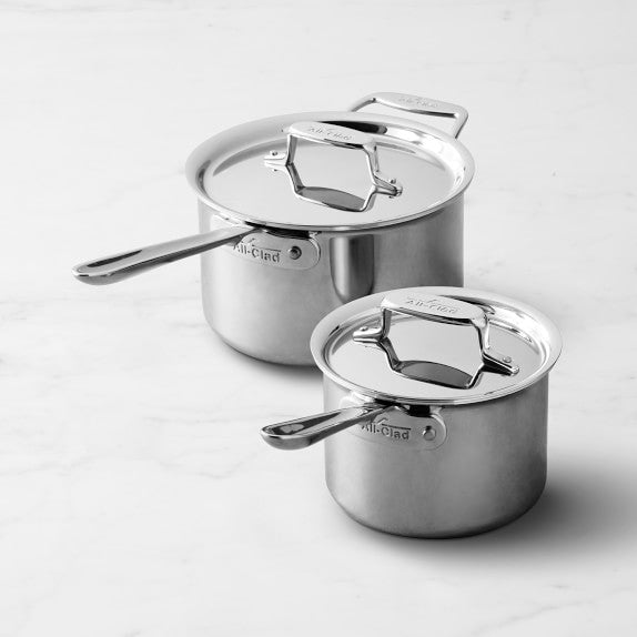 All Clad Stainless Steel Sauce Pans