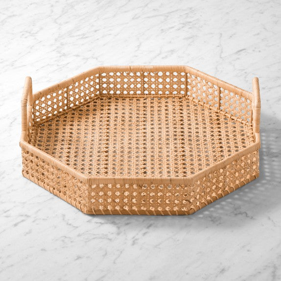 Cane Octagonal Tray - Large