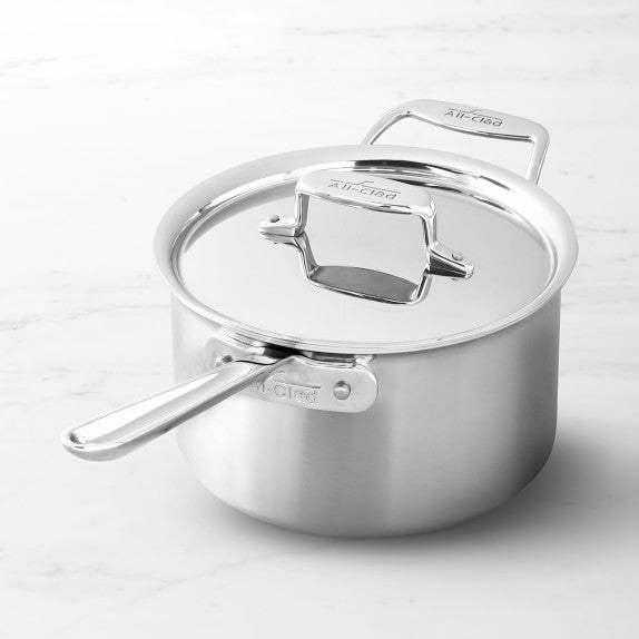 All Clad D5 Stainless Steel Saucepan (4 qt)