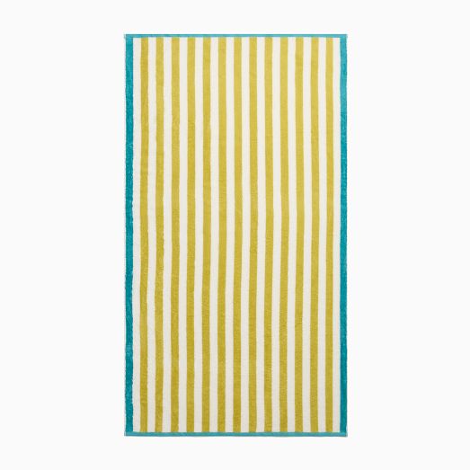Biarritz Woven Stripe Beach Towel