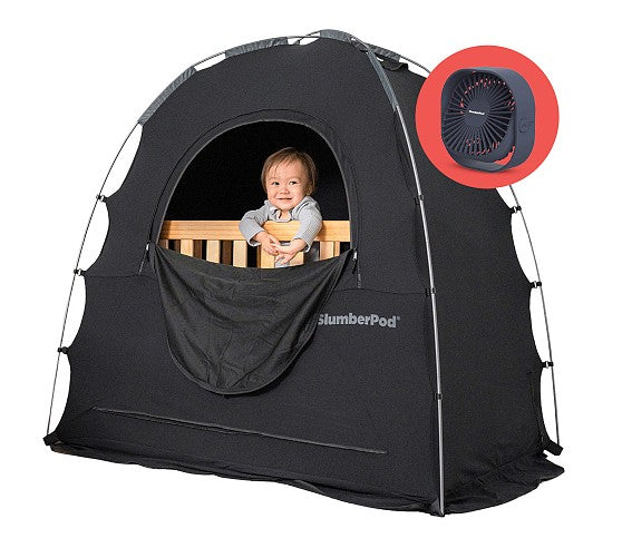 Blackout Sleep Tent & Portable Fan Set