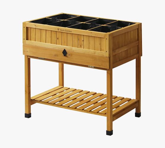 Self Watering Cedar 8-Pocket Herb Garden Bed